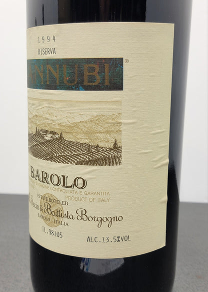 Barolo F.lli Serio Battista Borgogno Jeroboam 1994 Cannubi Riserva 3 litri 13.5%