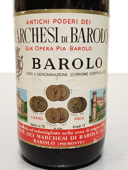 Barolo 1969 Marchesi di Barolo bott.72 cl 13%