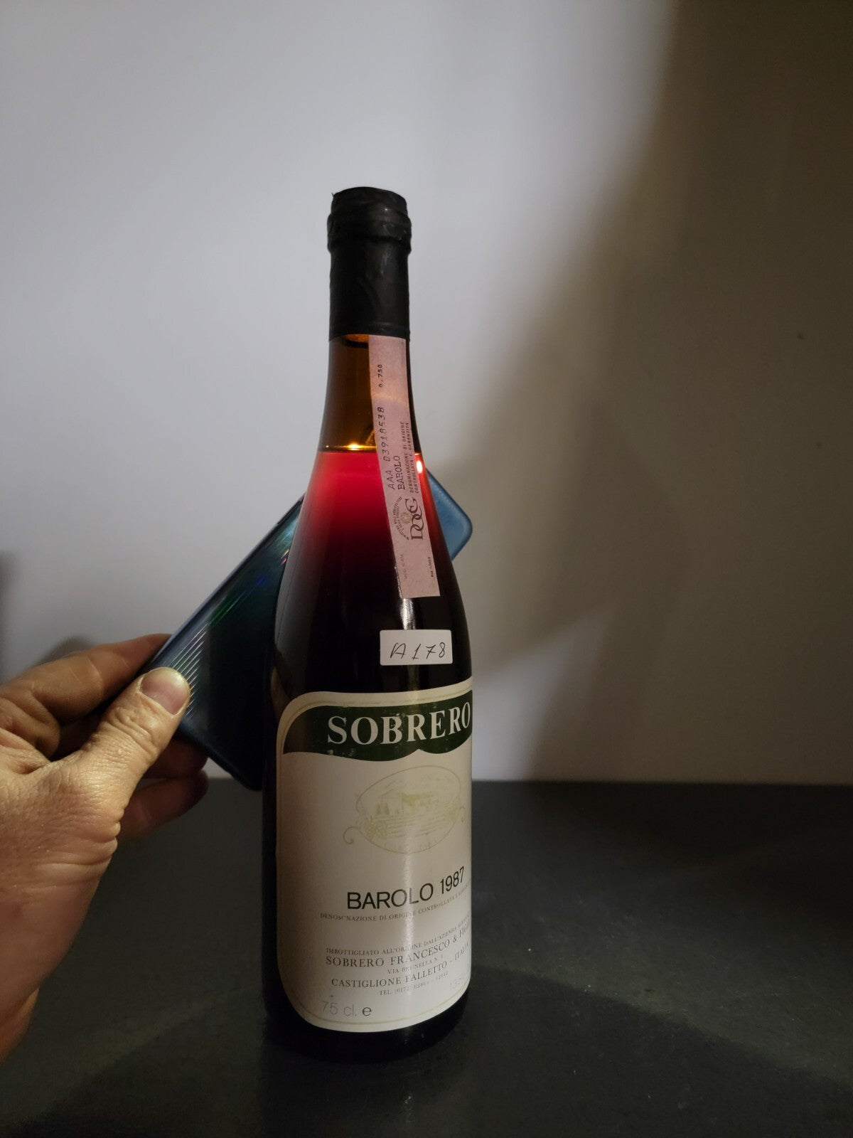 Barolo Sobrero 1987 Francesco & Figli Castiglione Falletto bott. 75 cl 13.5%