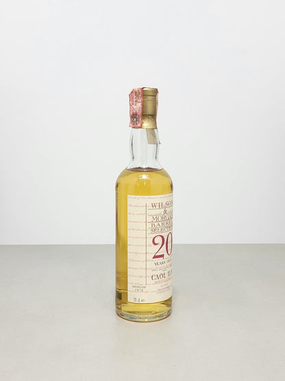 Whisky Coal ILa 20 years 1974 Wilson & Morgan Imbottigliato 1995 bott.70 cl 46%