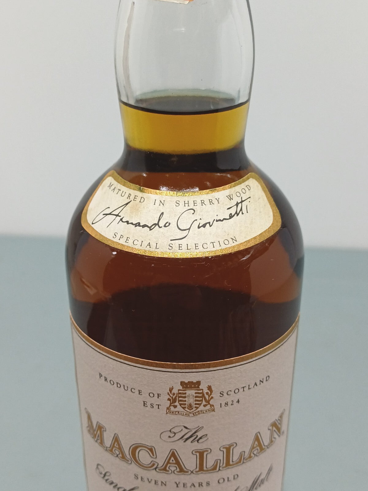 Whisky Macallan 7 years 1980s old single highland malt scotch whisky 70 cl 40%