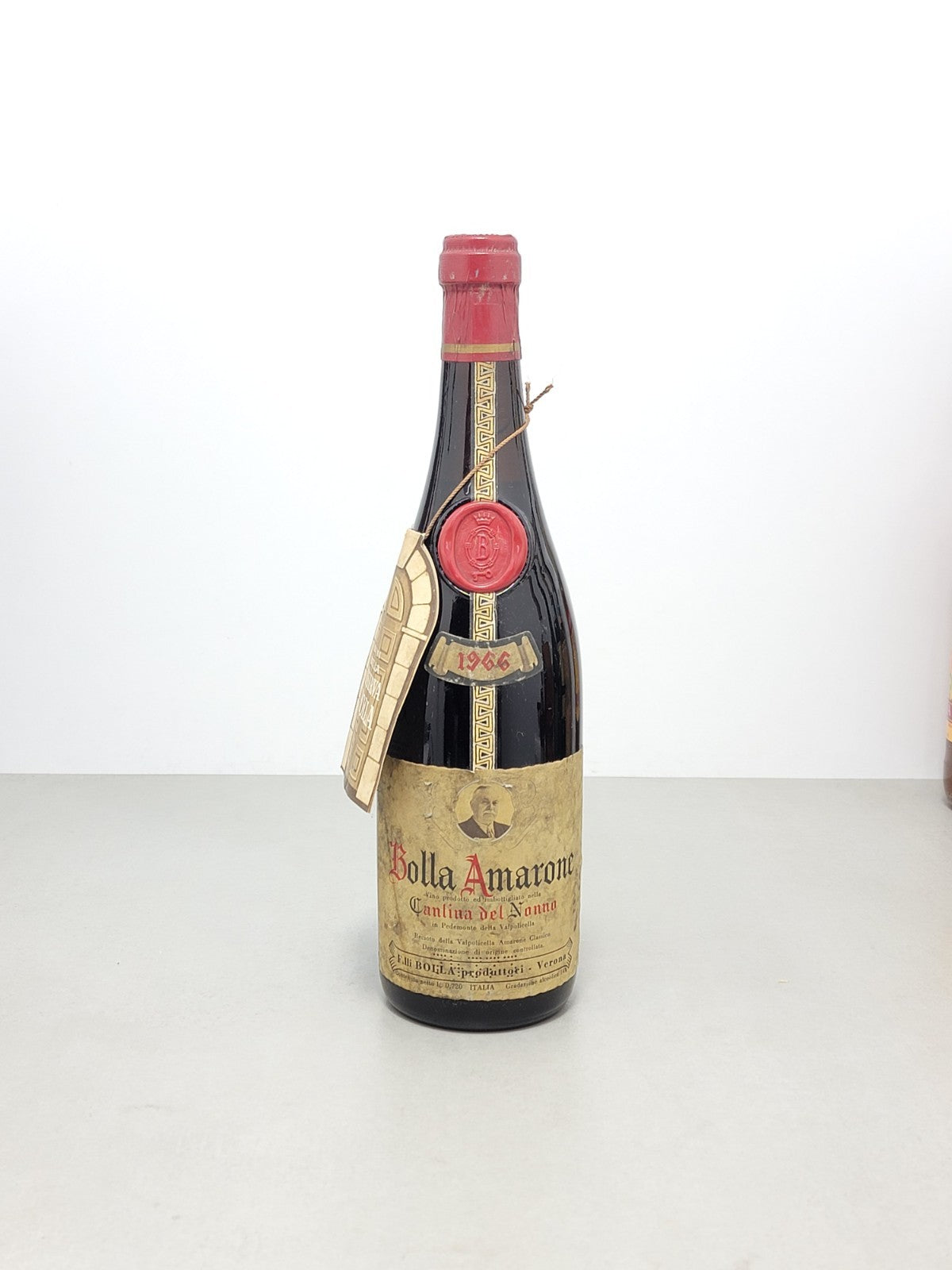 Amarone della Valpolicella Bolla Cantina del Nonno 1966 bott. 72 cl 14%