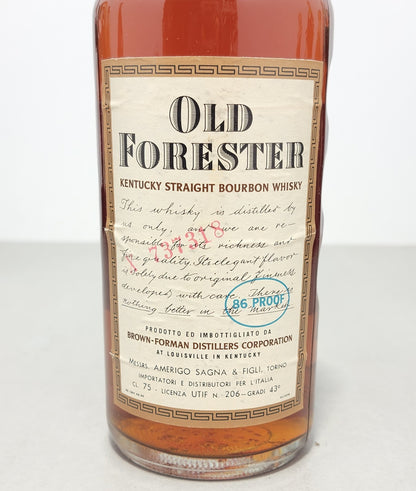 Whiskey Old Forester 1974 Kentucky Straight Bourbon 86 Proof bott. 75 cl 43%