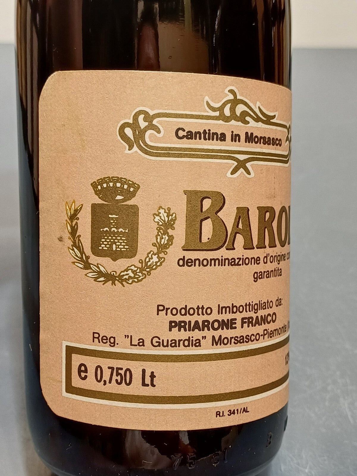 Barolo Priarone Franco 1981 Morsasco bott.75 cl 13%