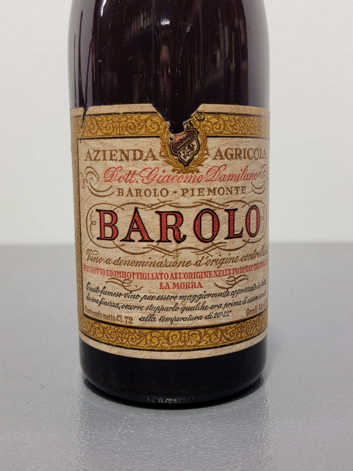 Barolo Giacomo Damilano 1964 bott.72 cl 13%