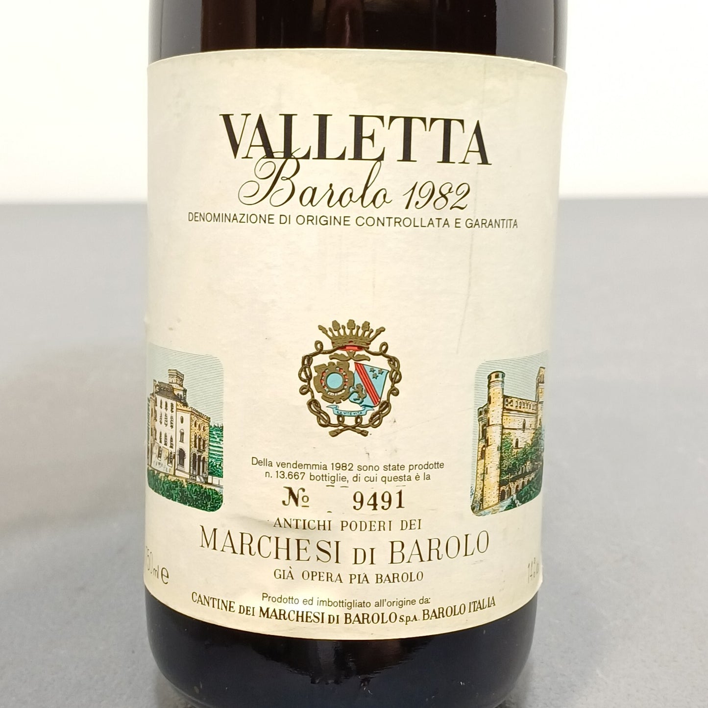 Barolo Marchesi Di Barolo 1982 Valletta Cannubi bott.75 cl 14%