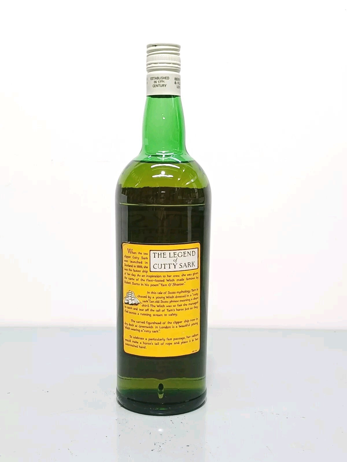 Whisky Cutty Sark 1970s Berry Bros Rudd Blended Scotch Whisky bott.1 litro 43%
