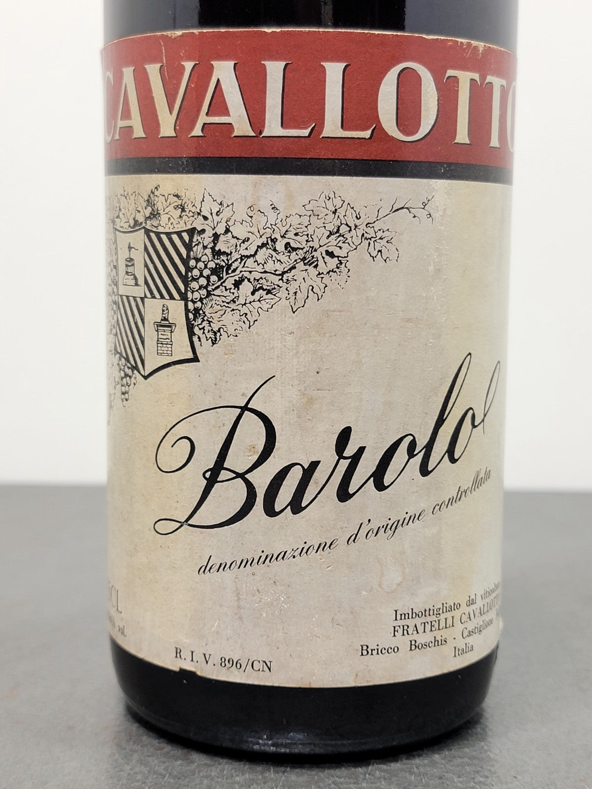 Barolo Cavallotto Bricco Boschis 1974 Castiglione Falletto bott.75 cl 13.5%