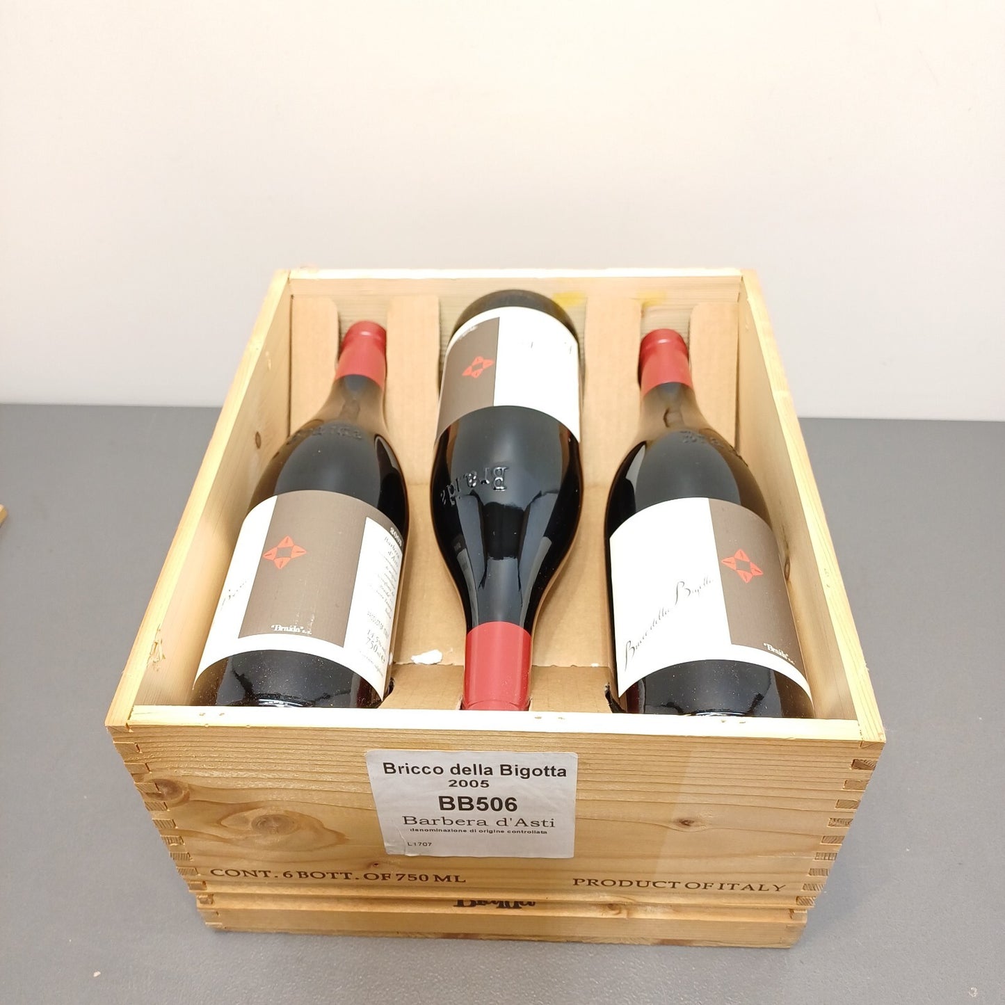 Bricco Della Bigotta 2005 Giacomo Bologna Barbera Braida 6 Bottiglie 75 cl 14.5%