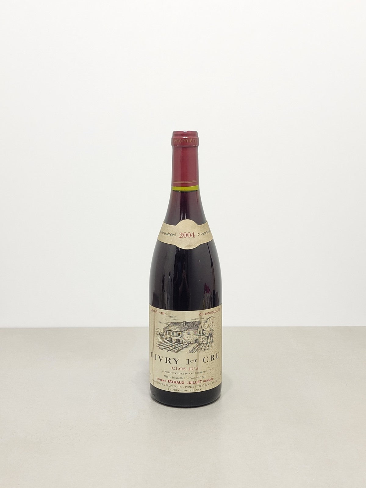 Givry 1er Cru Clos Jus 2004 Domaine Tarraux Jean bott.75 cl 13 %