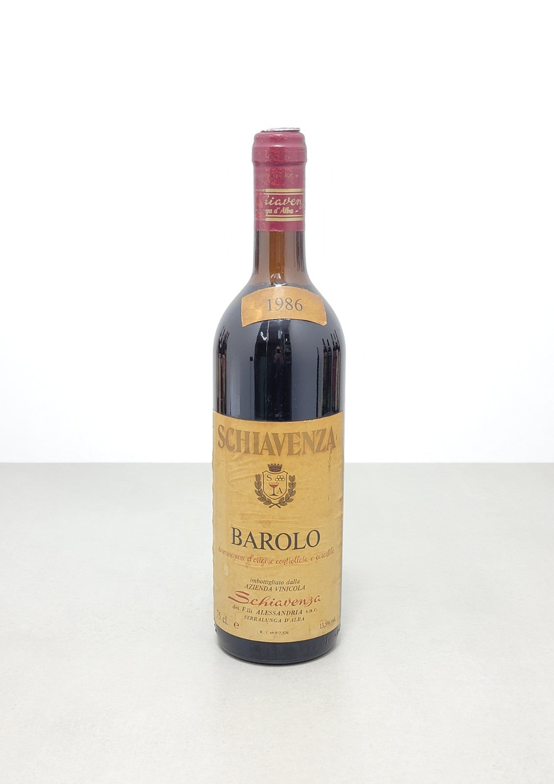 Barolo Schiavenza 1976 Fratelli Alessandria Serralunga D'alba bott. 75 cl 13,5%