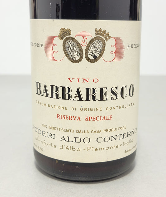 Barbaresco Aldo Conterno 1967 Riserva Speciale Monforte D'alba bott.. 72 cl 13%