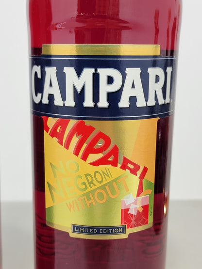 Campari Bitter 2016 Non Ce Negroni Senza Campari Art Label 3 bottiglie 1 lt 25%