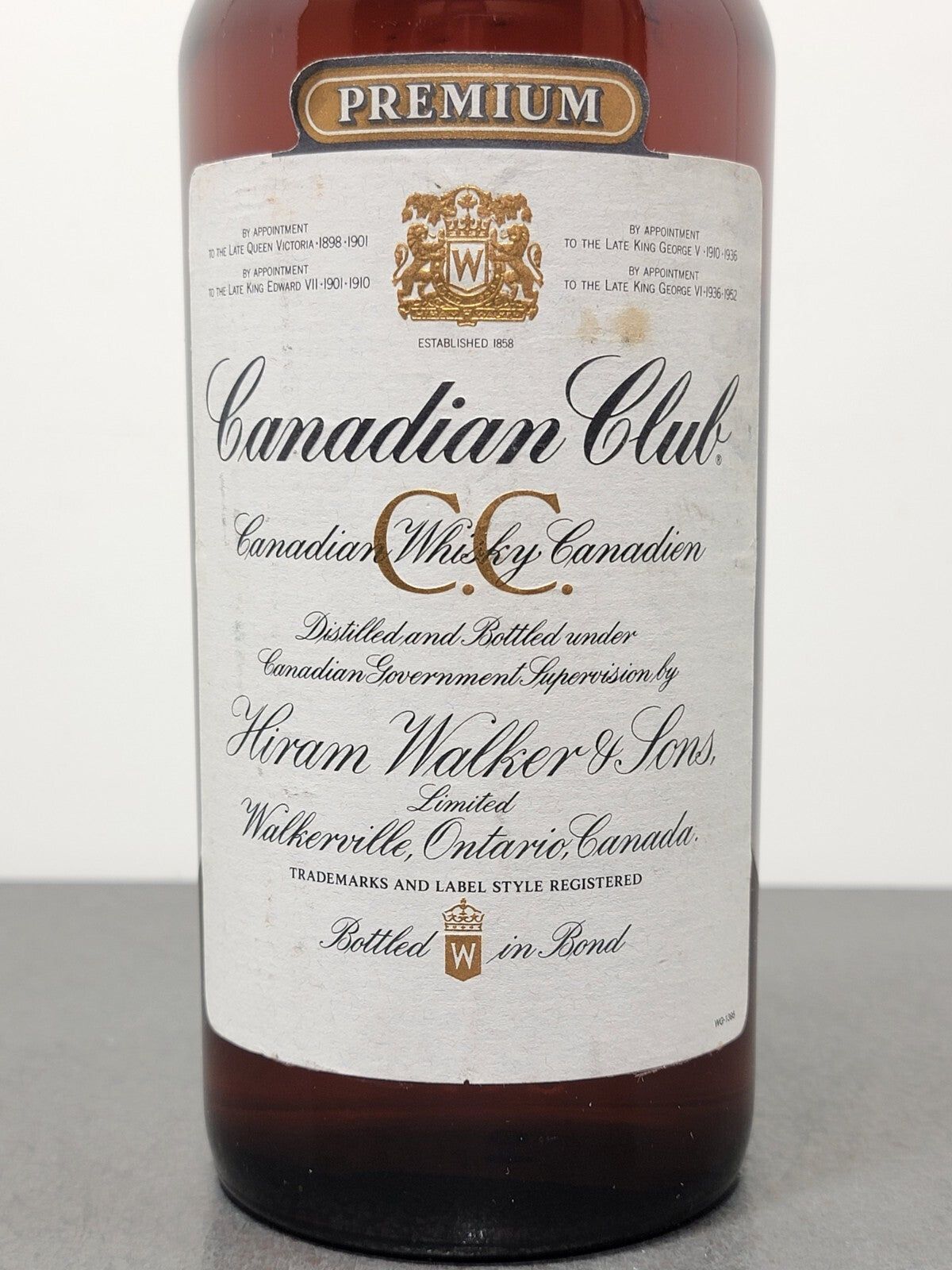Whisky Canadian Club 1981 Hiram Walker bott.1 Litro