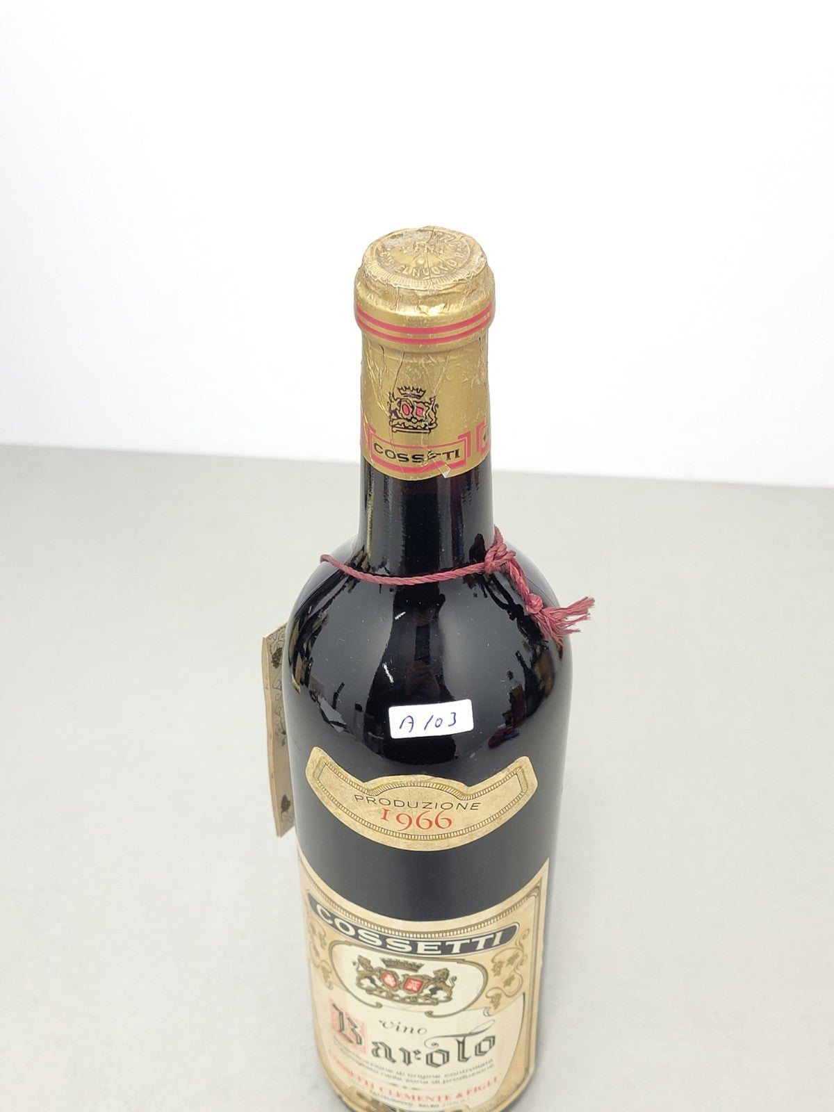 Barolo Cossetti 1966 Clemente & Figli bott.72 cl 13.5%