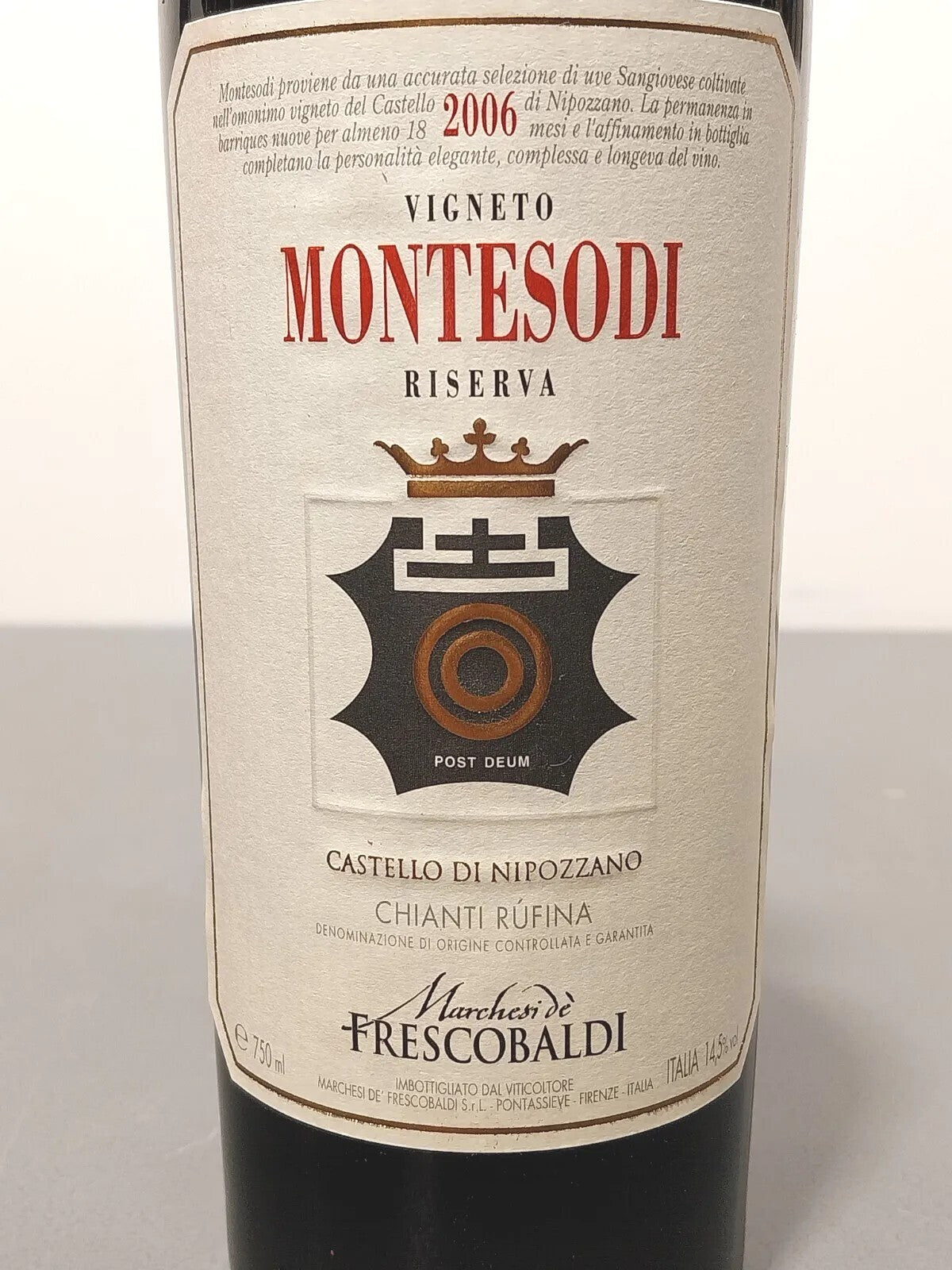 1x Montesodi Riserva 2006 Marchesei de Frescobaldi Cast.. Nipozzano bott..75 cl