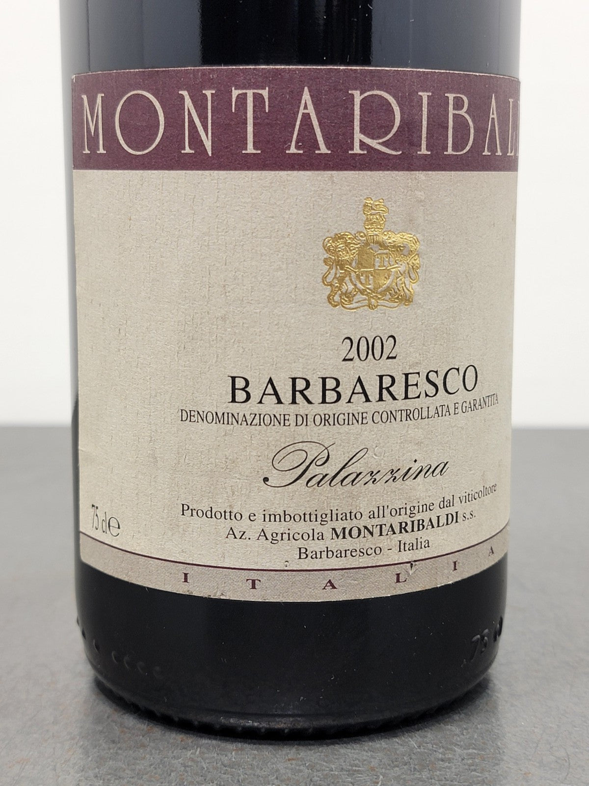 Barbaresco Montaribaldi Palazzina 2002 bott. 75 cl 14%