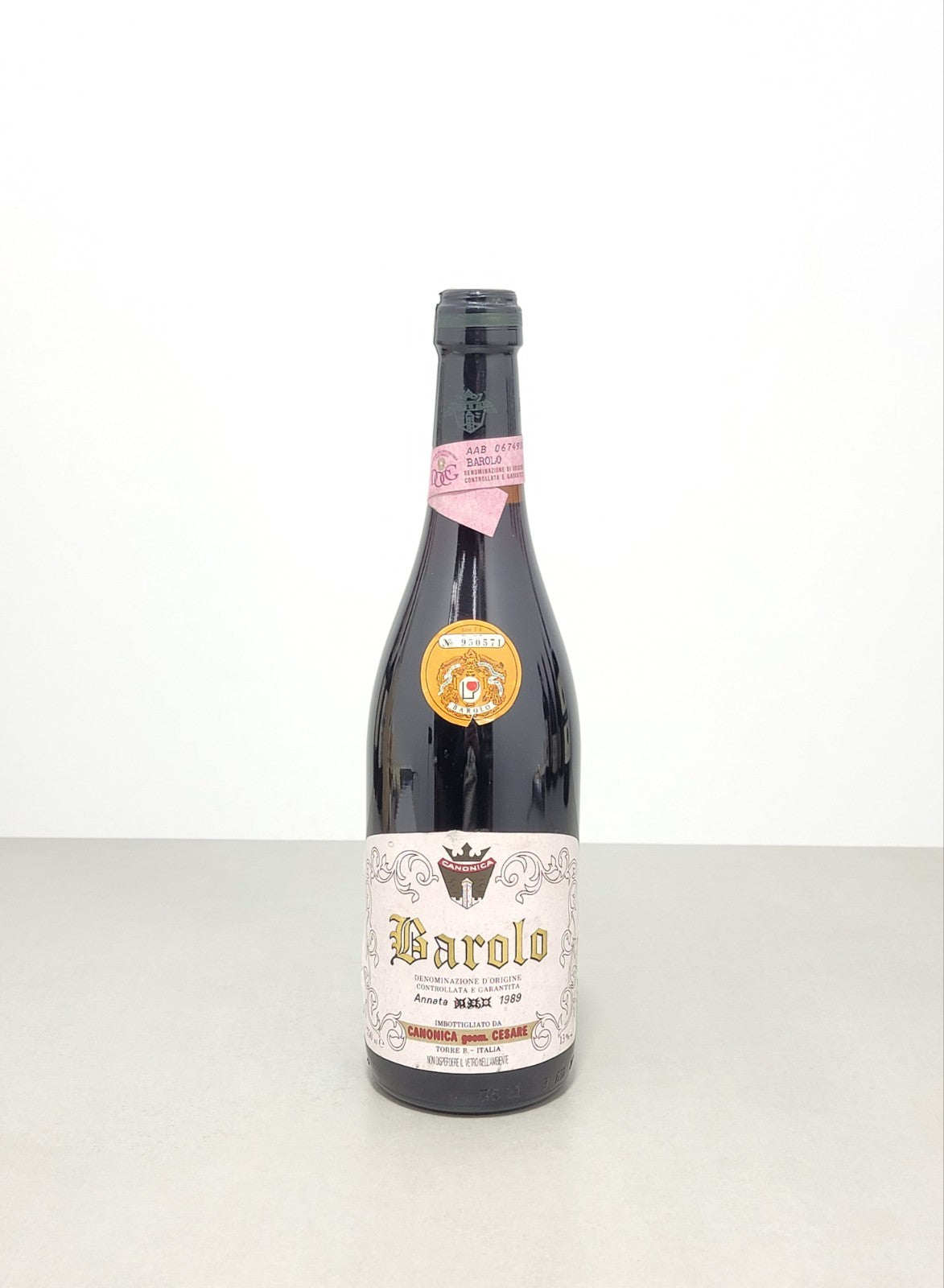 Barolo Canonica Cesare 1989 bott.75 cl 13%