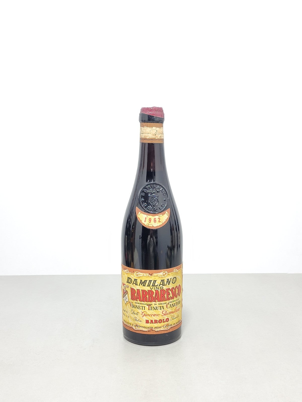 Barbaresco Damilano Canubio 1962 Vigneti Tenuta Canubio bott.72 cl 13%