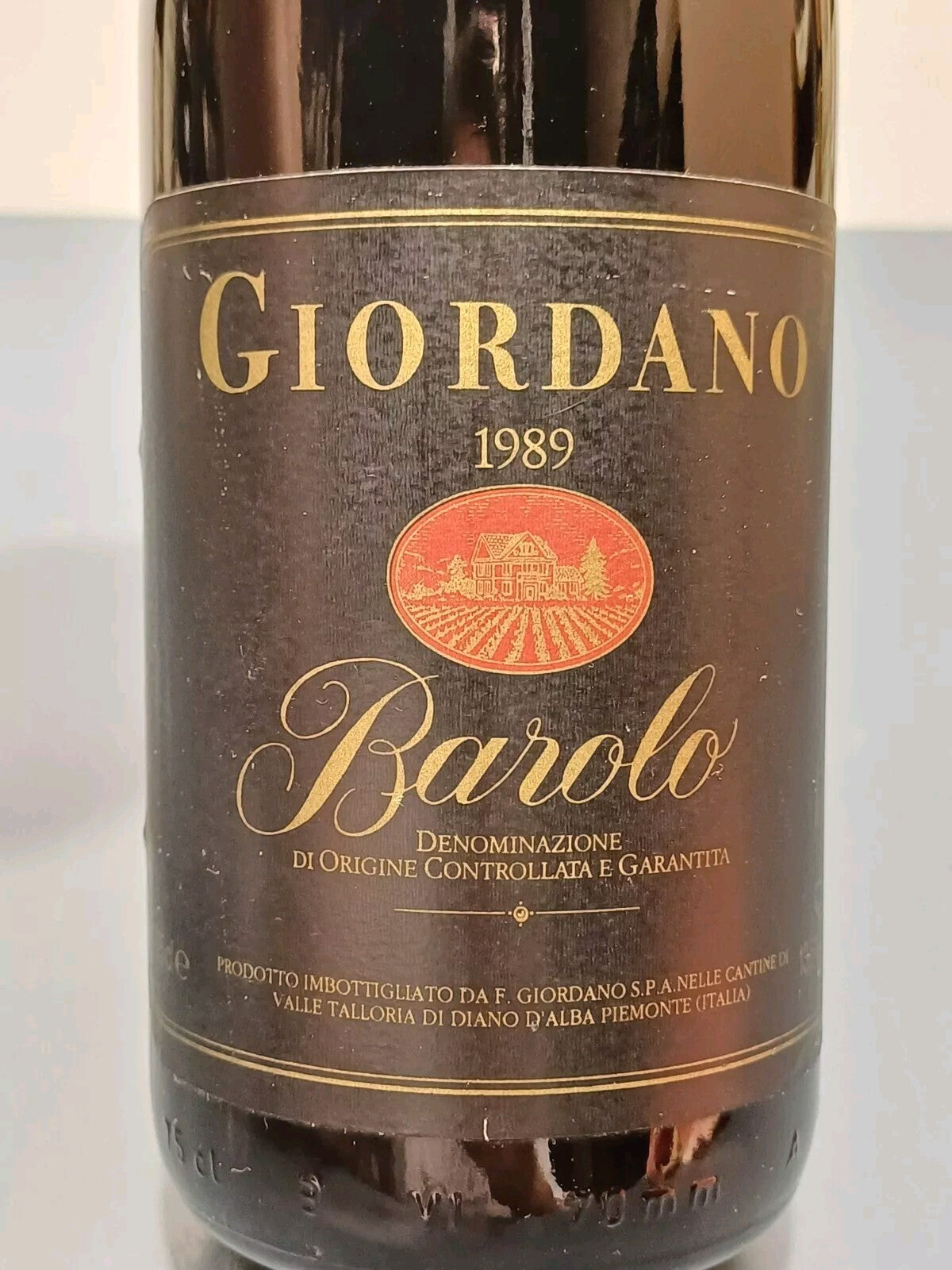 Barolo Giordano 1989 bott.75 cl 13.5%