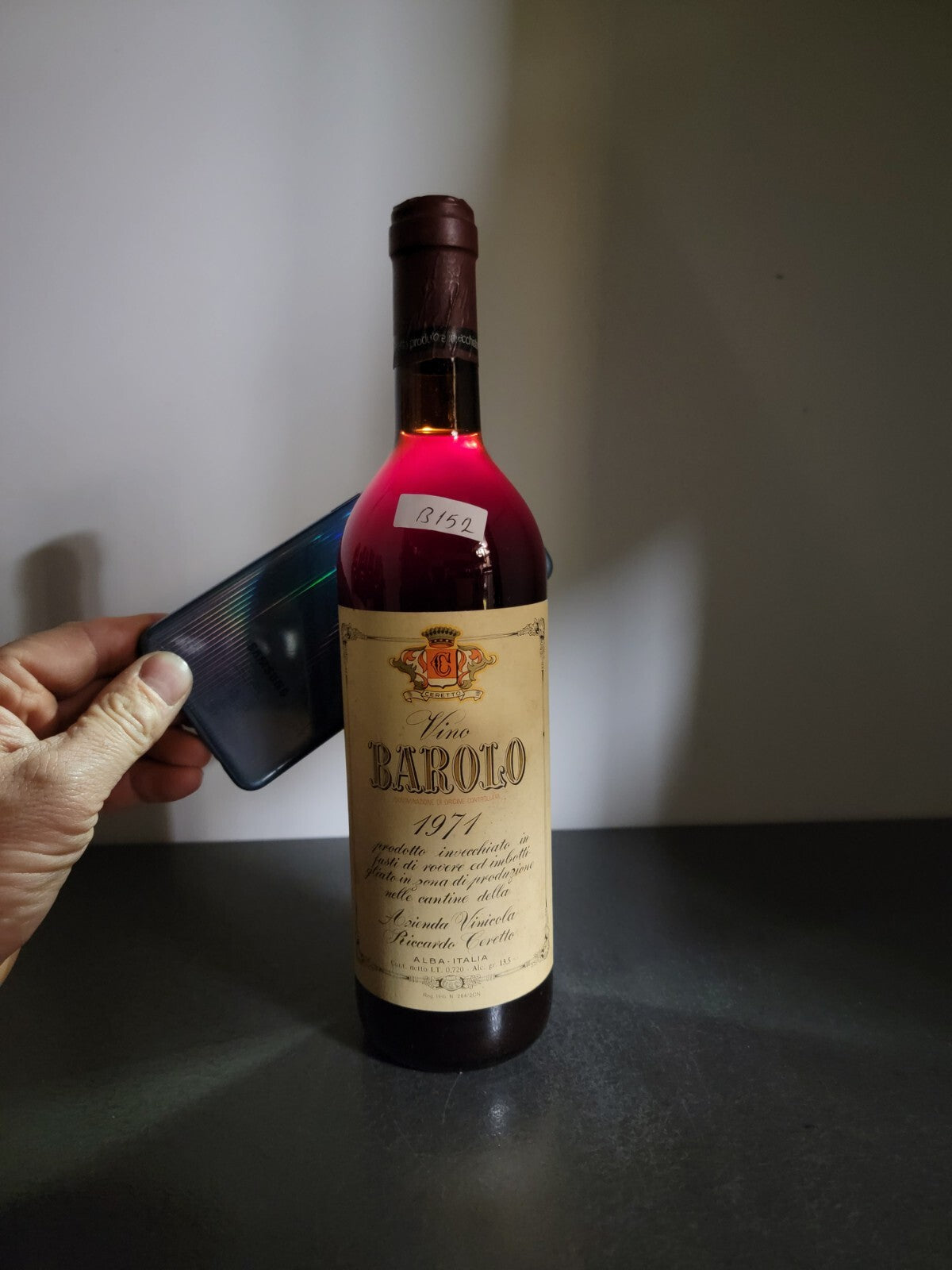 Barolo Riccardo Ceretto 1971 bott.72cl 13.5%