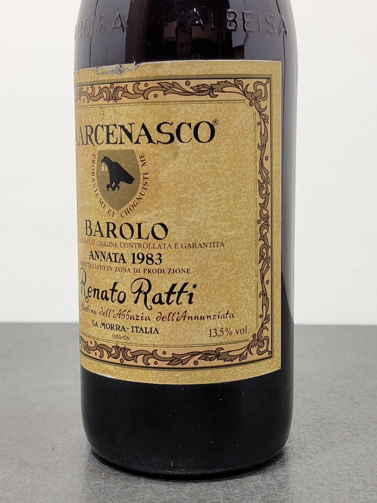Barolo Renato Ratti 1983 Marcenasco Abbazia dell'Annunziata bott.75 cl 13.5%