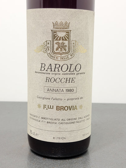 Barolo Rocche Fratelli Brovia 1980 Castiglione Falletto bott.75 cl 13.5%