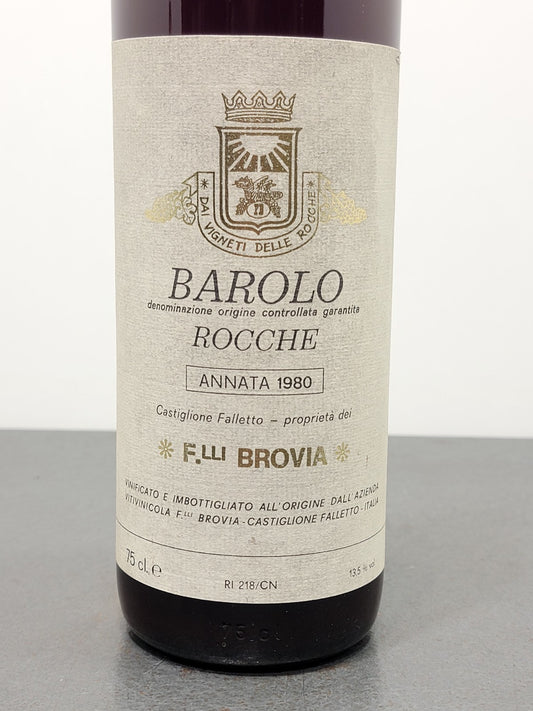Barolo Rocche Fratelli Brovia 1980 Castiglione Falletto bott.75 cl 13.5%