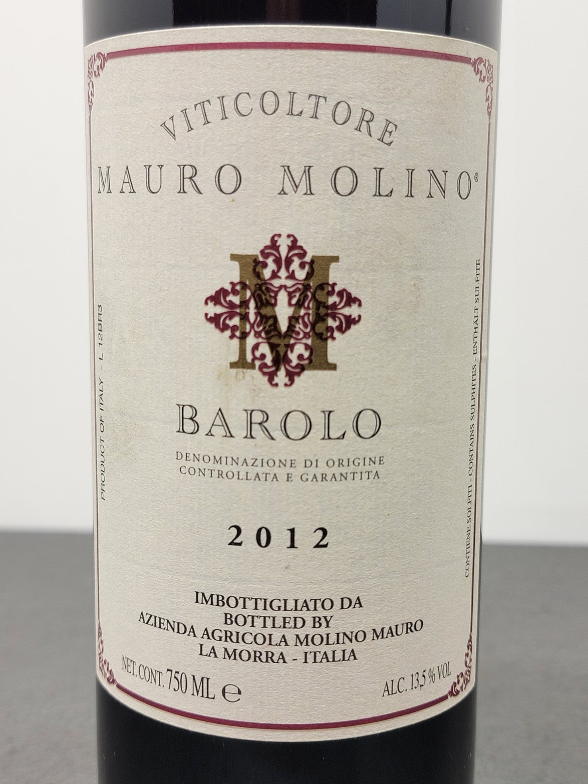 Barolo Mauro Molino 2012 bott.75 cl 13.5%