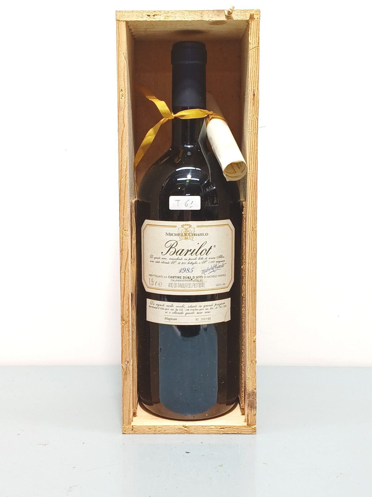 Barilot Michele Chiarlo 1985 Magnum Cantine Duca D'Asti bott. 1.5 litri 13.5%
