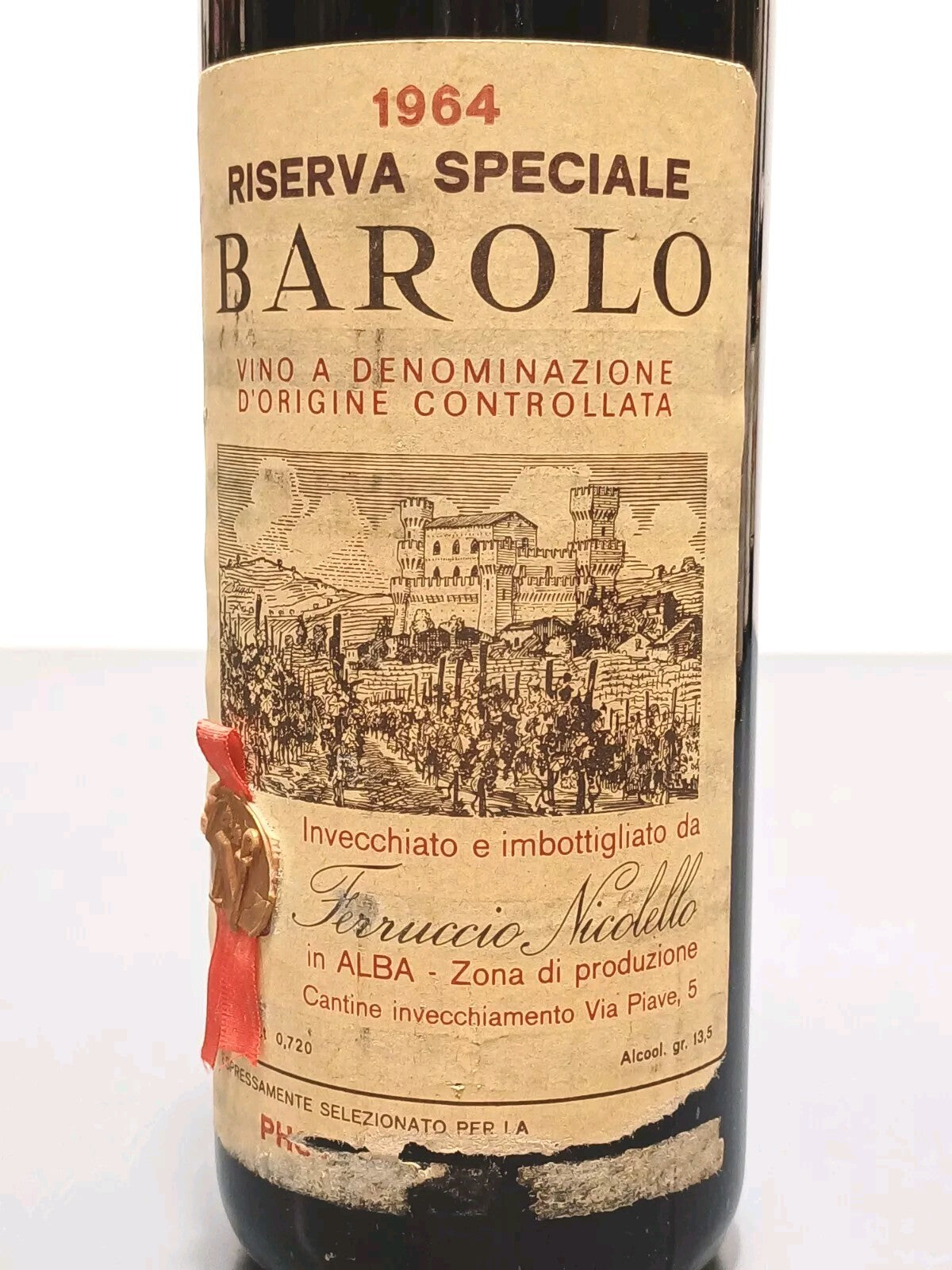 Barolo 1964 Ferruccio Nicolello  Riserva Speciale bott..72 cl