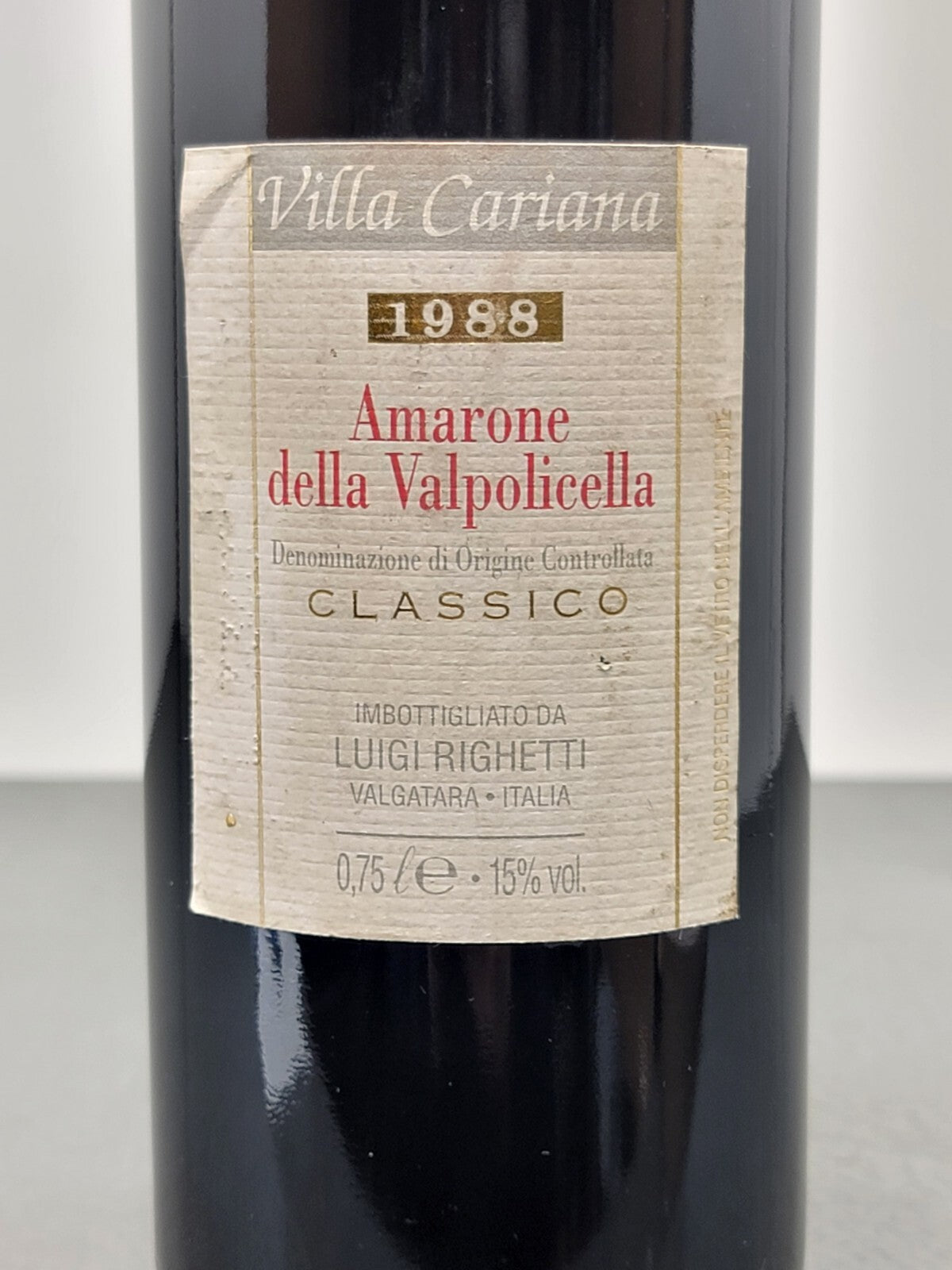 Amarone Villa Cariana 1988 Valpolicella Classico bott. 75 cl 15%