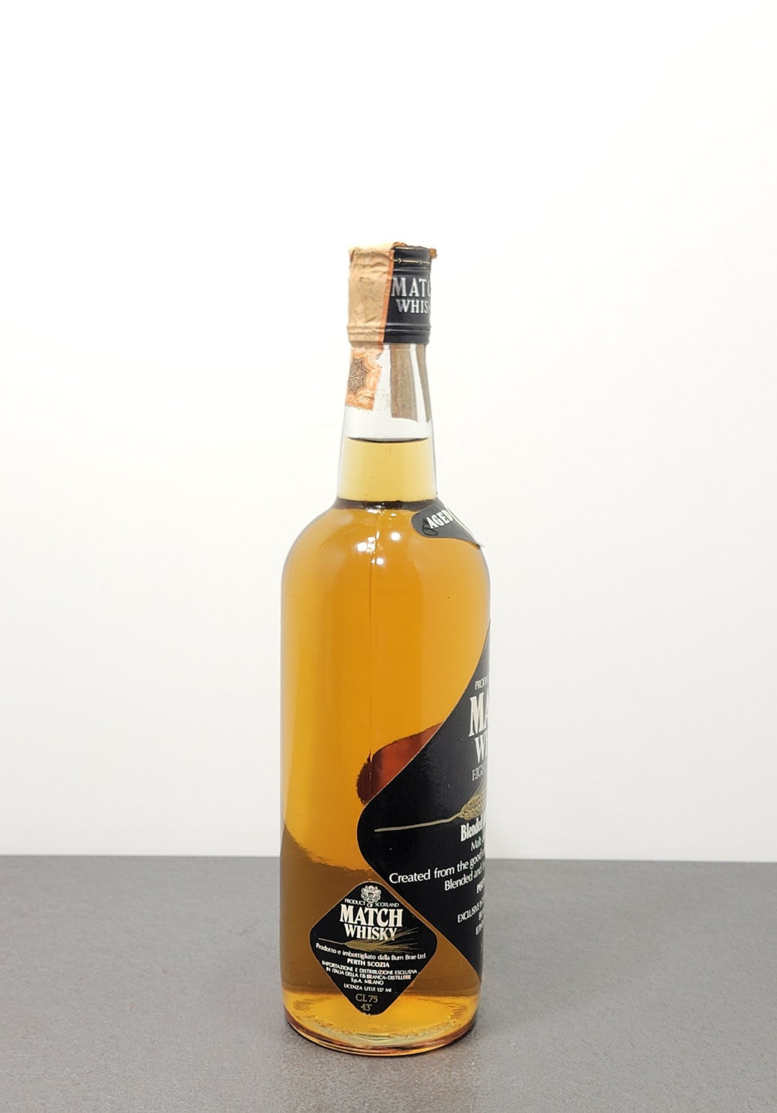 Whisky Match 8 years 1970s Blended Scotch Whisky bott.75 cl 43%