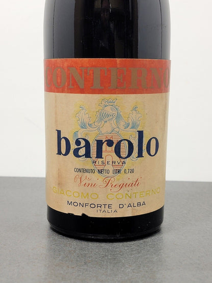 Barolo Conterno Riserva 1958 Monforte D'alba bott.72 cl 13.5%