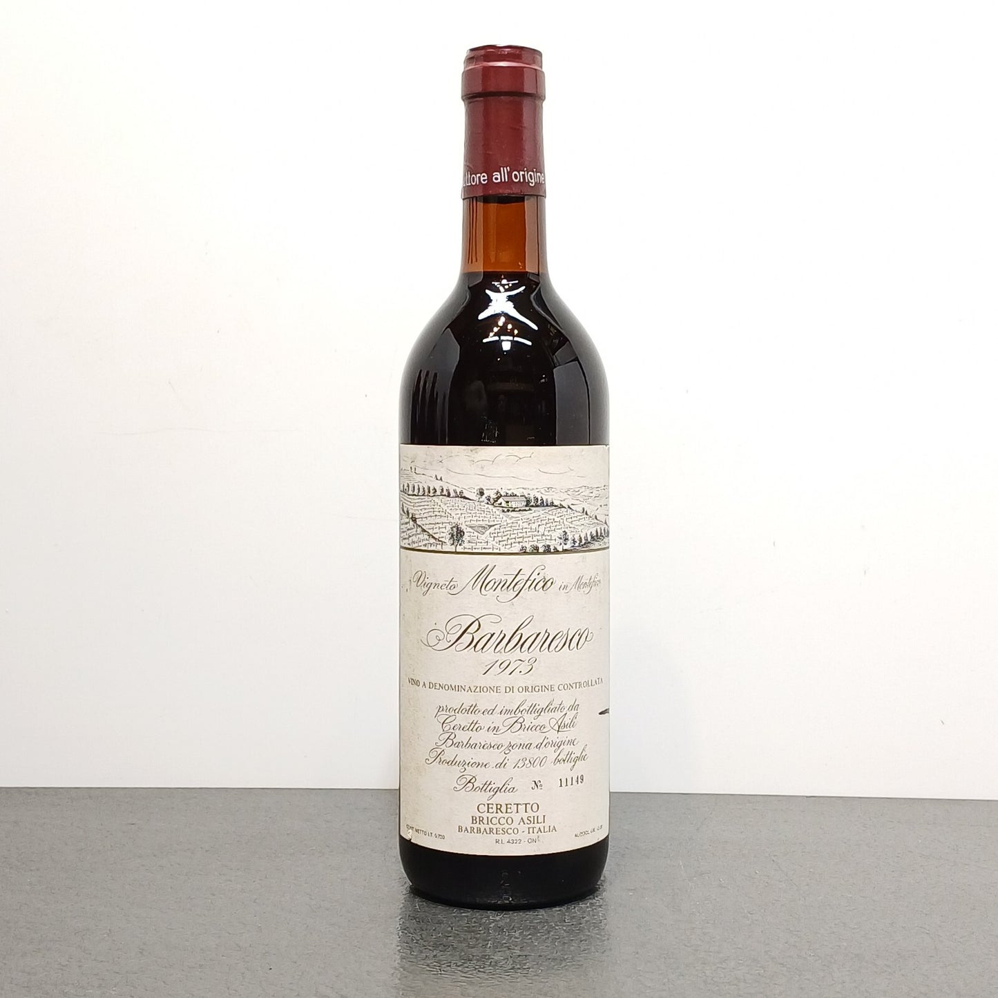 Barbaresco Ceretto 1973 in Bricco Asili Vigneto Montefico bott..72 cl_2