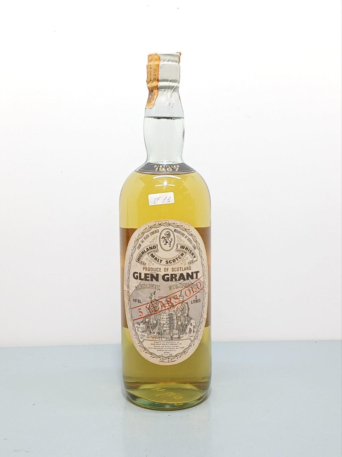 Whisky Glen Grant 5 years 1967 Highland Malt Scotch Whisky bott.2 Litri 40%