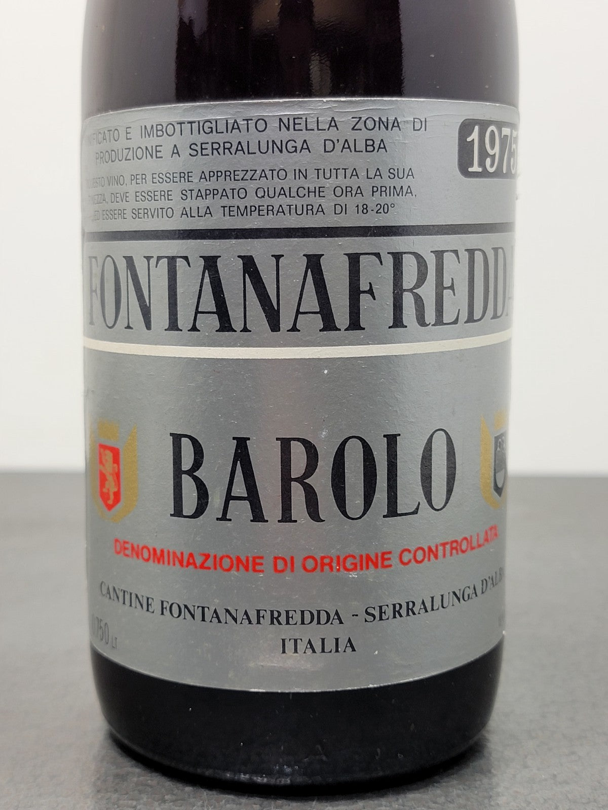 Barolo Fontanafredda 1975 Serralunga D'Alba bott.75 cl 13%