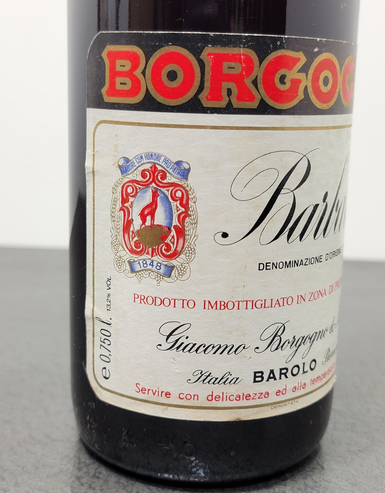 Barbaresco  Borgogno  Riserva 1976 bott. 75 cl 13.2%