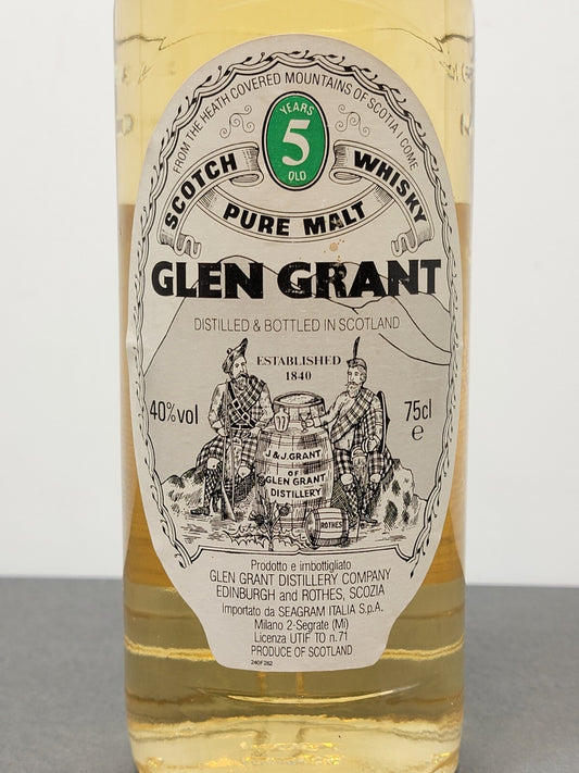 Glen Grant 5 years 1982 Pure Malt Scotch Whisky bott.75 cl 40%