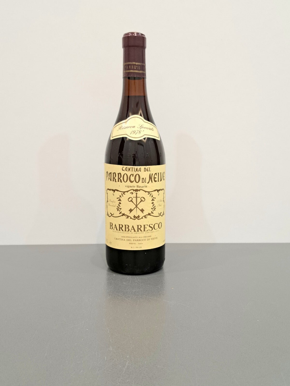 Barbaresco Parroco Neive 1978 Riserva Speciale Vigneto Basarin bott. 75 cl
