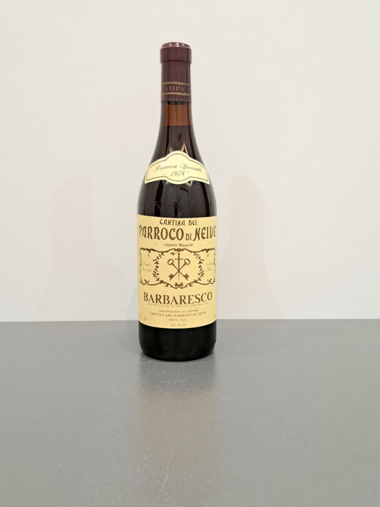 Barbaresco Parroco Neive 1978 Riserva Speciale Vigneto Basarin bott. 75 cl