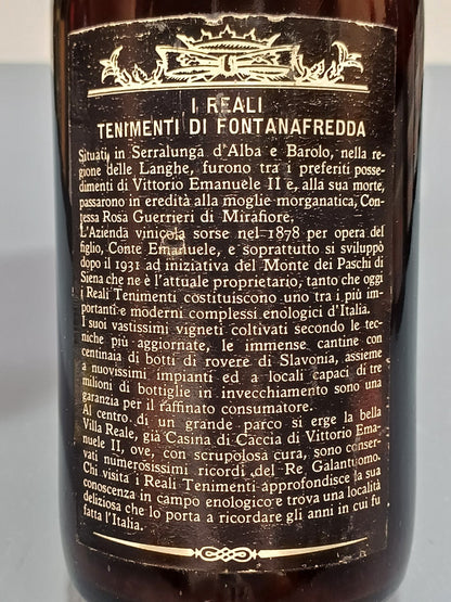 Barolo 1974 Fontanafredda Serralunga D'Alba bott. 75 cl