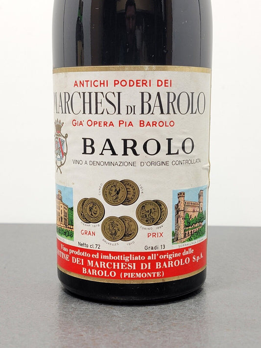 Barolo Marchesi di Barolo 1962 bott.72 cl 13%