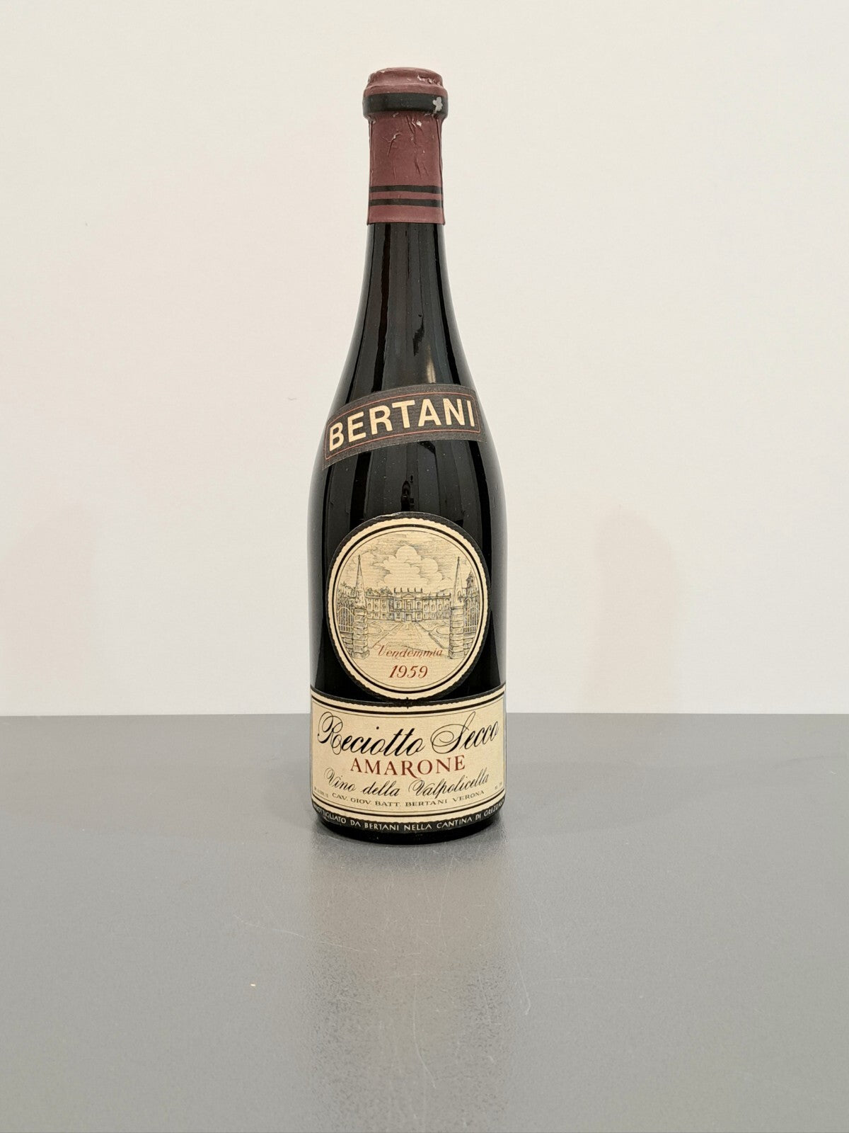 Amarone Bertani 1959 Recioto della Valpolicella Classico bott. 72 cl 15 %