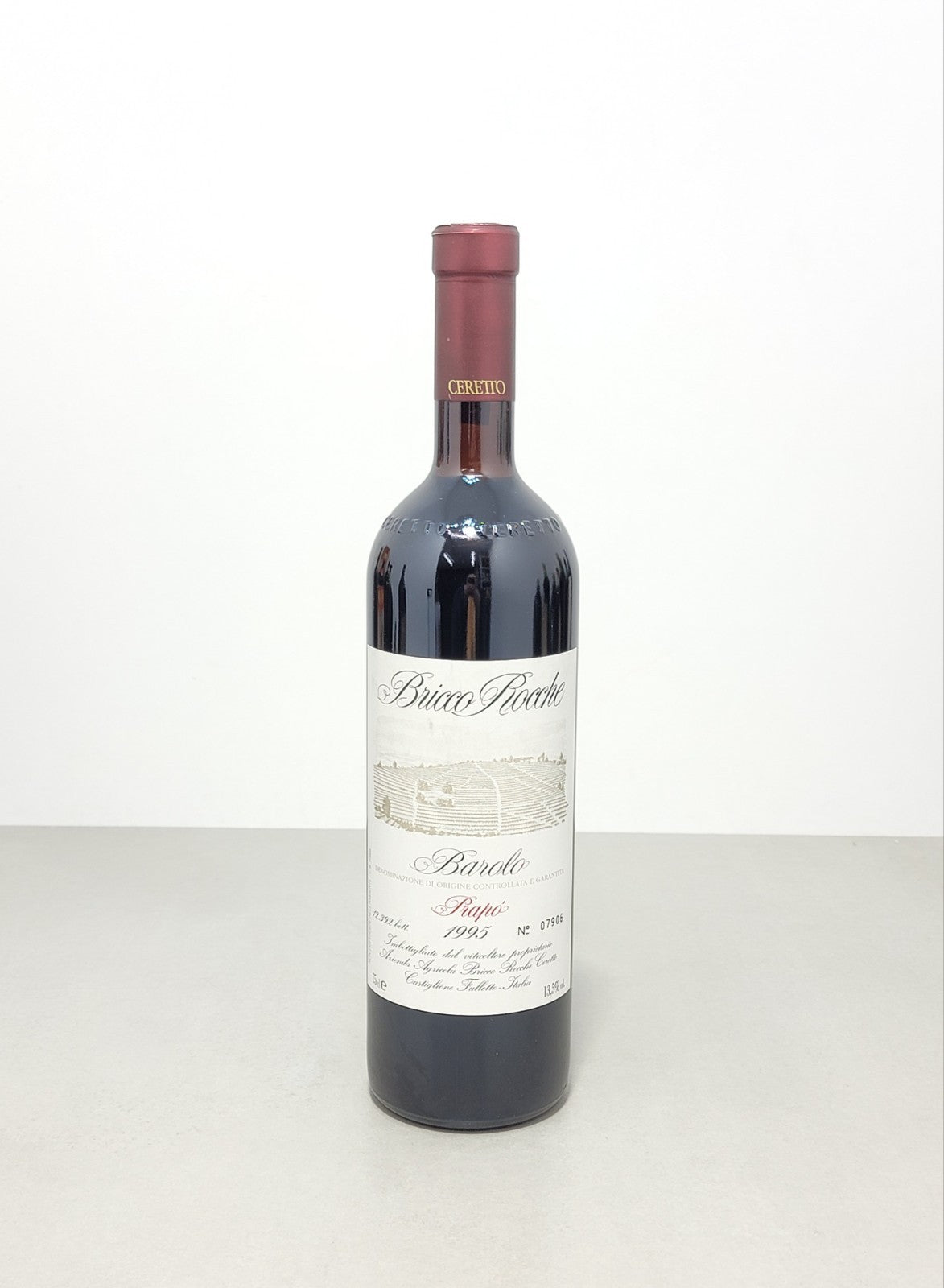 Barolo Bricco Rocche Prapo 1995 Ceretto Castiglione Falletto bott.75cl 13.5%