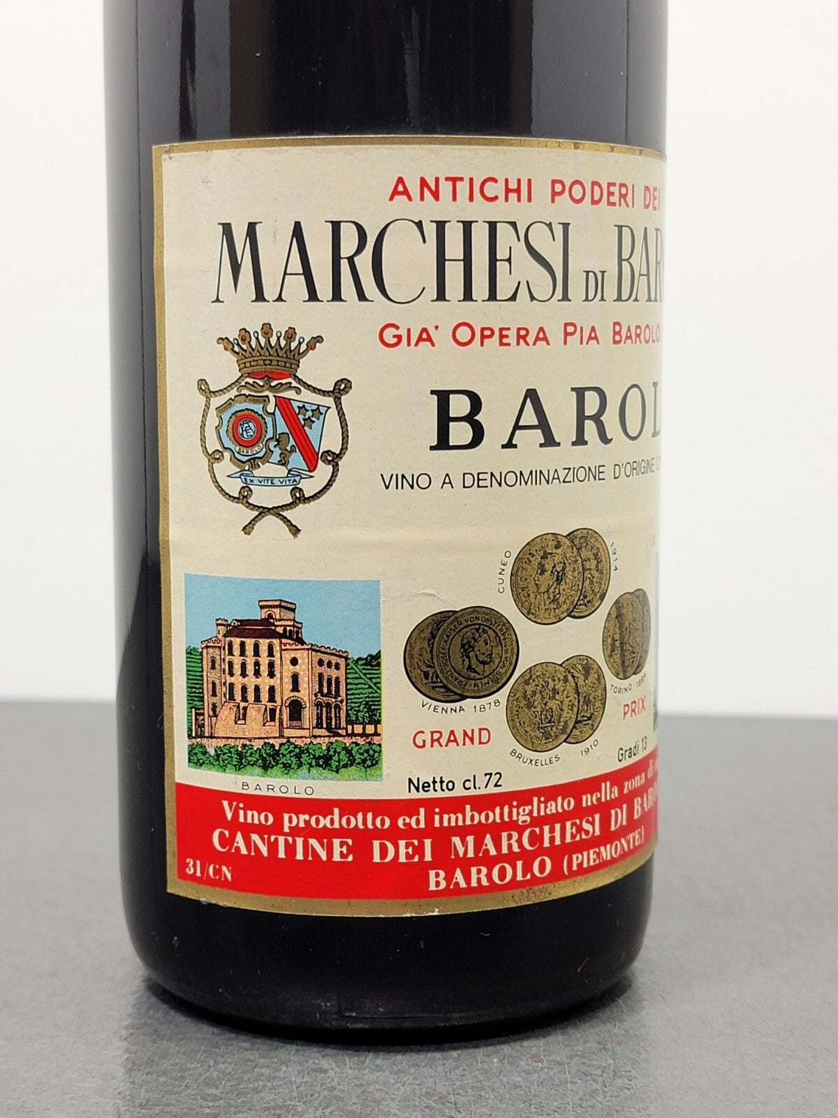 Barolo Marchesi 1970 bott.72 cl 13%