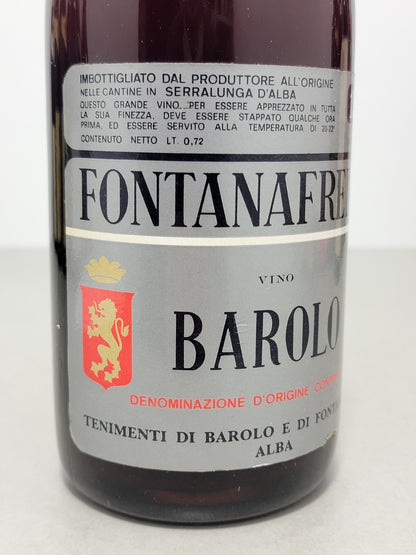 Barolo Fontanafredda 1966 Serralunga D'Alba bott.72 cl 13%