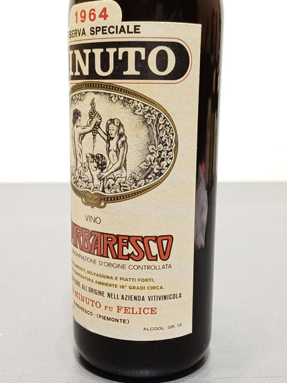 Barbaresco Fratelli Minuto 1964 Riserva Speciale bott. 72 cl 13% Tappo Nero