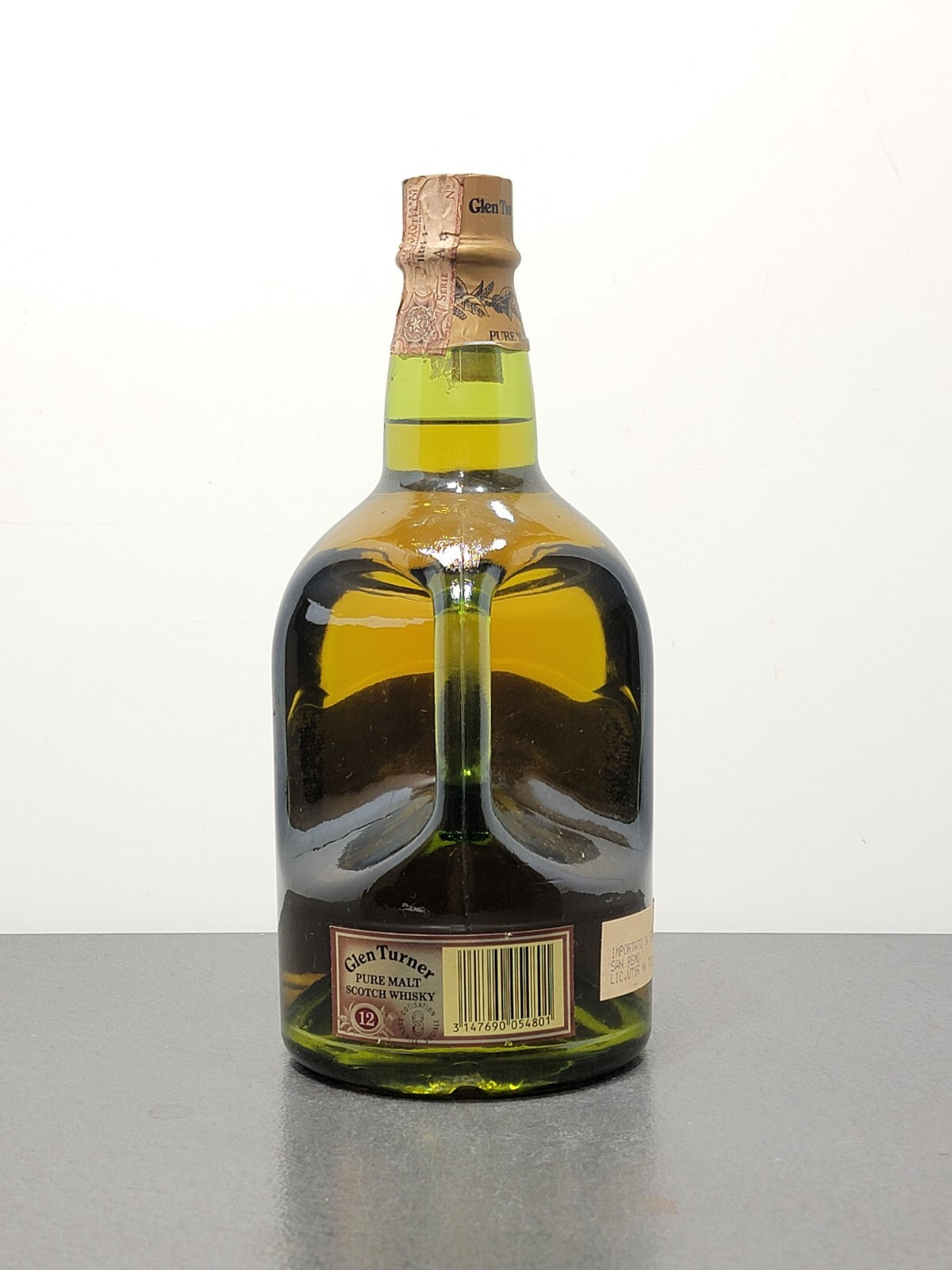 Whisky Glen Turner 12 years Pure Malt Scotch Whisky anni 80 bott.100 cl