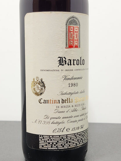Barolo Cantina della Porta Rossa 1980 Di Berzia & Rizzi bott.75 cl 13.5%